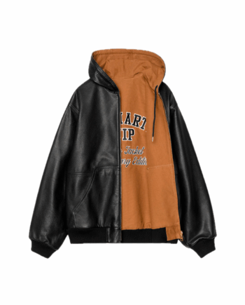 Carhartt WIP 50th Anniversary OG Active Reversible Leather Jacket Black / Hamilton Brown I035967