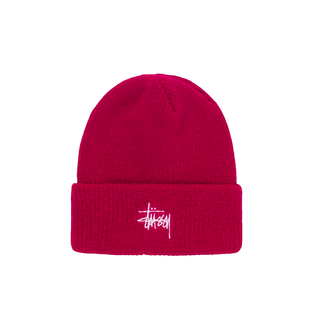 Stussy Basic Cuff Beanie Magenta 1321019_MGT
