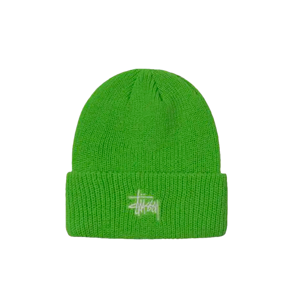 Stussy Basic Cuff Beanie Bright Green 1321019_BGR