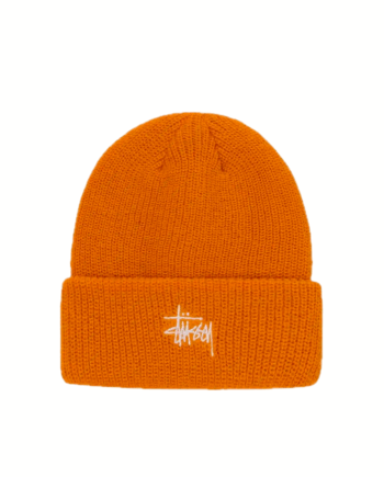 Stussy Basic Cuff Beanie Tangerine 1321019_TNG