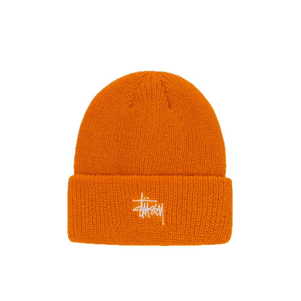 Stussy Basic Cuff Beanie Tangerine 1321019_TNG