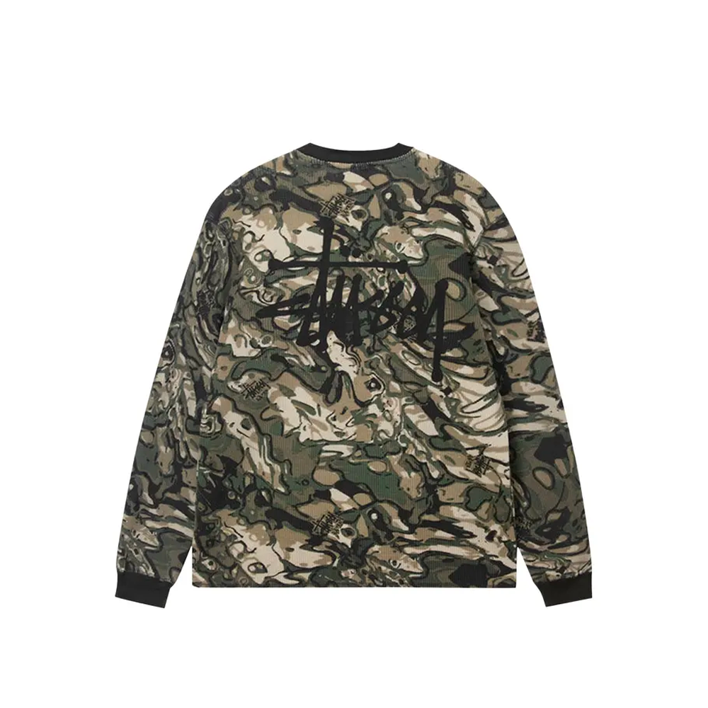 Stussy Basic Stock Long-Sleeve Thermal Veil Camo 1140314_VCO