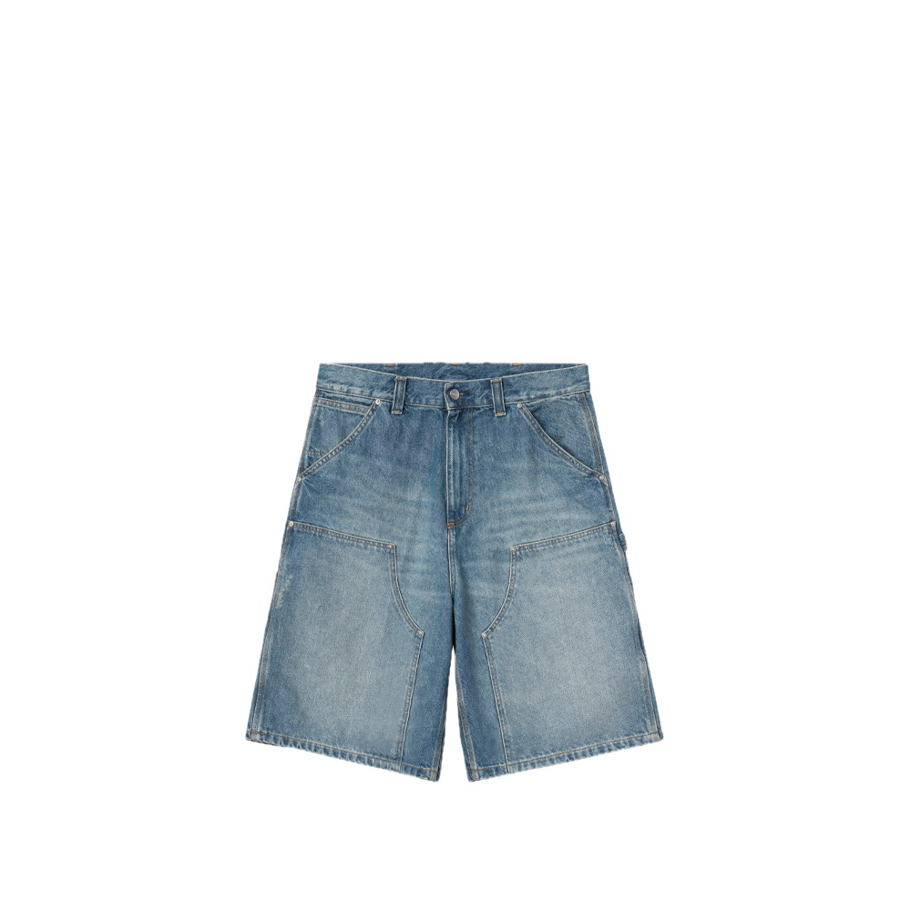 Carhartt Wip OG Aden Double Knee Short Blue (Grind washed) I036272_01_B7