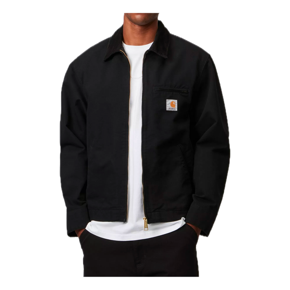 Carhartt WIP Detroit Jacket (Summer) Black / Black (Rinsed) I033112_00E_02