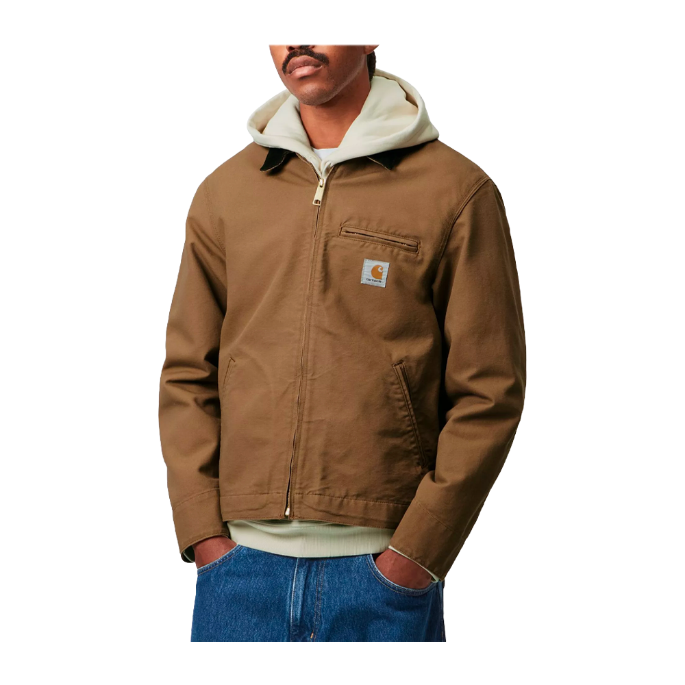 Carhartt WIP Detroit Jacket (Summer) Hamilton Brown / Tobacco (Rinsed) I033112_00S_02