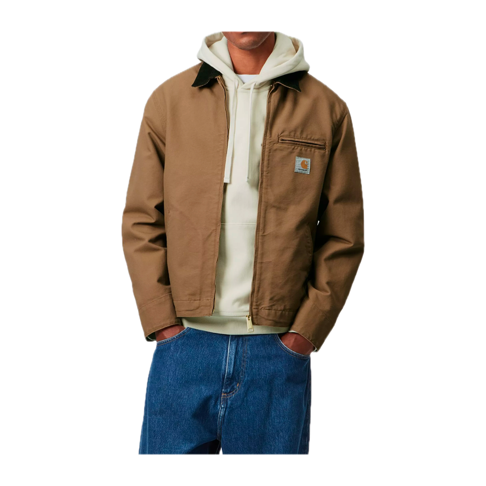 Carhartt WIP Detroit Jacket (Summer) Hamilton Brown / Tobacco (Rinsed) I033112_00S_02