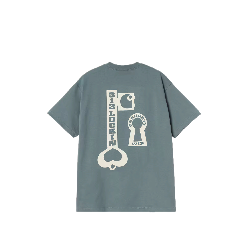 Carhartt WIP S/S Locked T-Shirt Cozy Blue I036230_3IT_XX