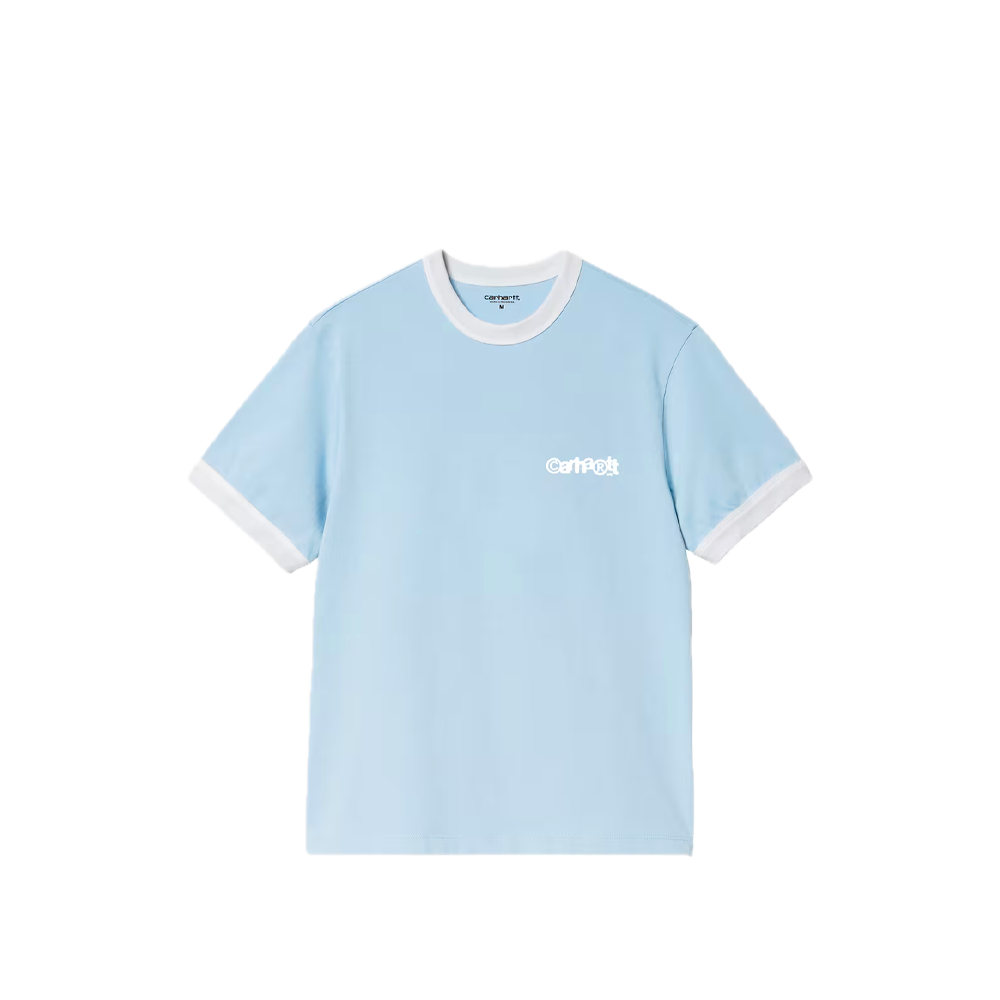Carhartt WIP S/S LP Ringer T-Shirt Icaria / White / White I036267_3QE_XX