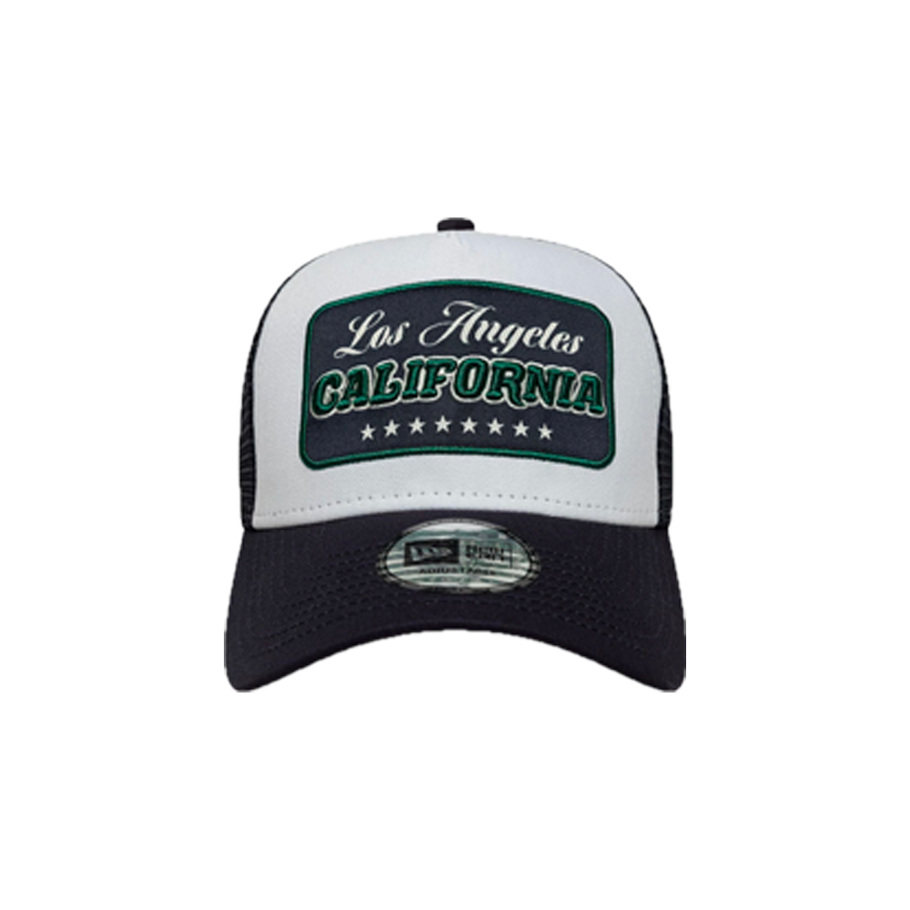 New Era 9FORTY A-Frame Trucker New Era Location Patch Blue Navy 60771857