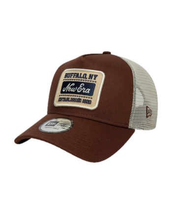 New Era 9FORTY A-Frame Trucker New Era Patch Brown 60771802