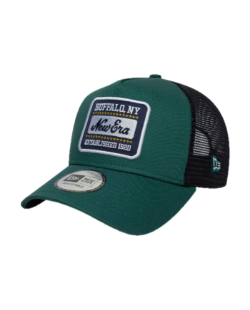 New Era 9FORTY A-Frame Trucker New Era Patch Deep Green 60771792