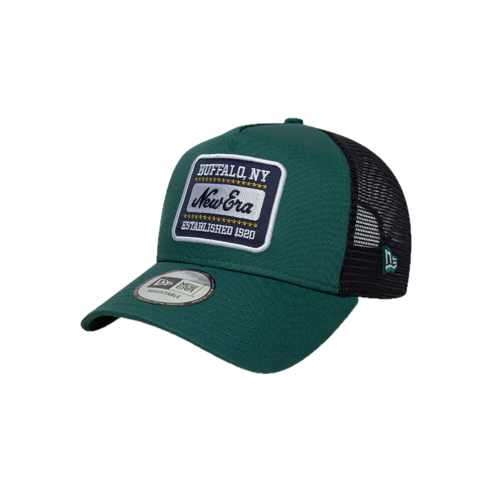New Era 9FORTY A-Frame Trucker New Era Patch Deep Green 60771792
