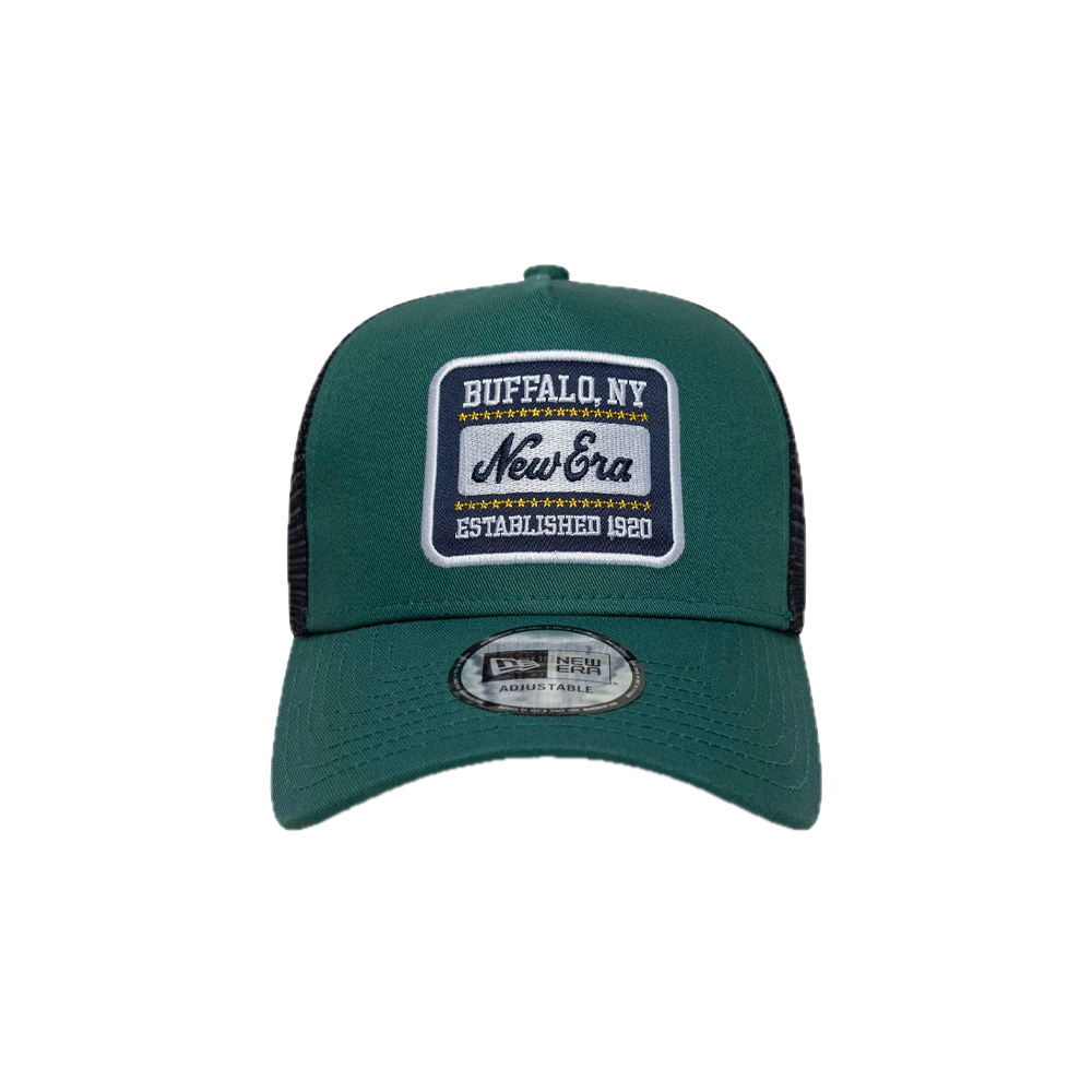 New Era 9FORTY A-Frame Trucker New Era Patch Deep Green 60771792