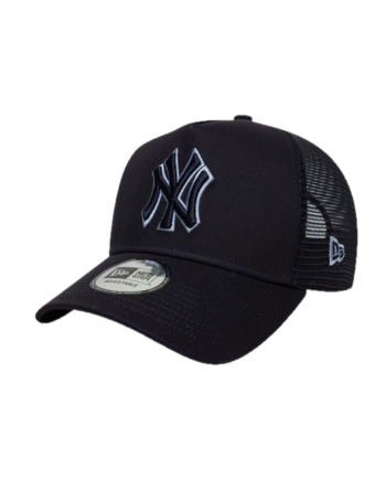 New Era 9FORTY E-Frame Trucker New York Yankees MLB Outline Blue Navy 60771717
