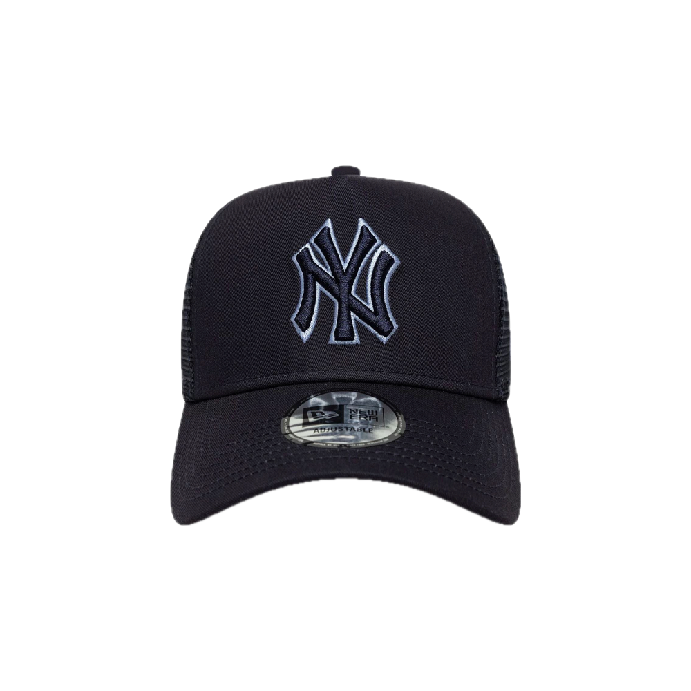 New Era 9FORTY E-Frame Trucker New York Yankees MLB Outline Blue Navy 60771717
