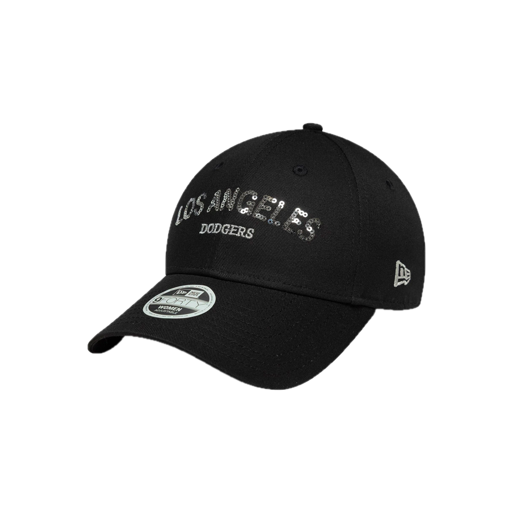 New Era W' 9FORTY LA Dodgers MLB Sequin Wordmark Black 60771754