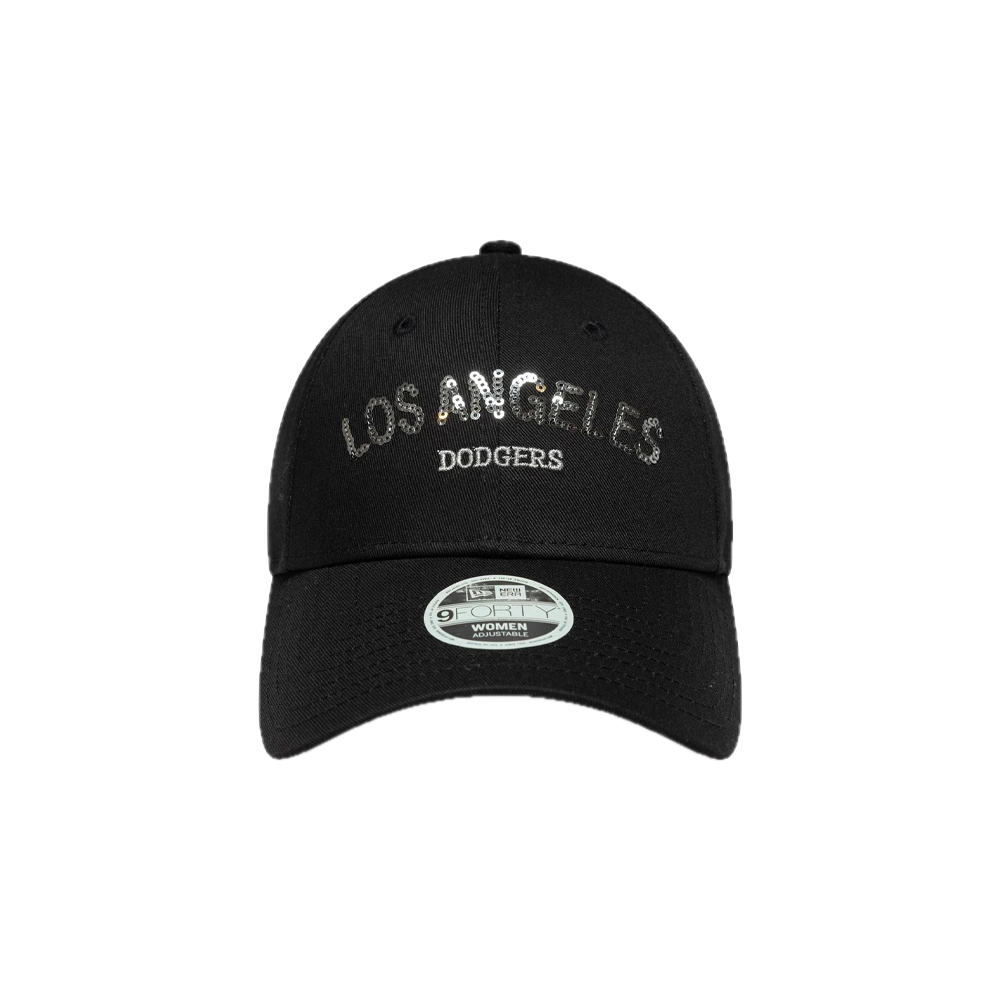 New Era W' 9FORTY LA Dodgers MLB Sequin Wordmark Black 60771754