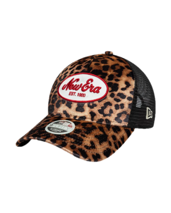 New Era W' 9FORTY M-Crown A-Frame Trucker New Era Leopard Beige 60771767