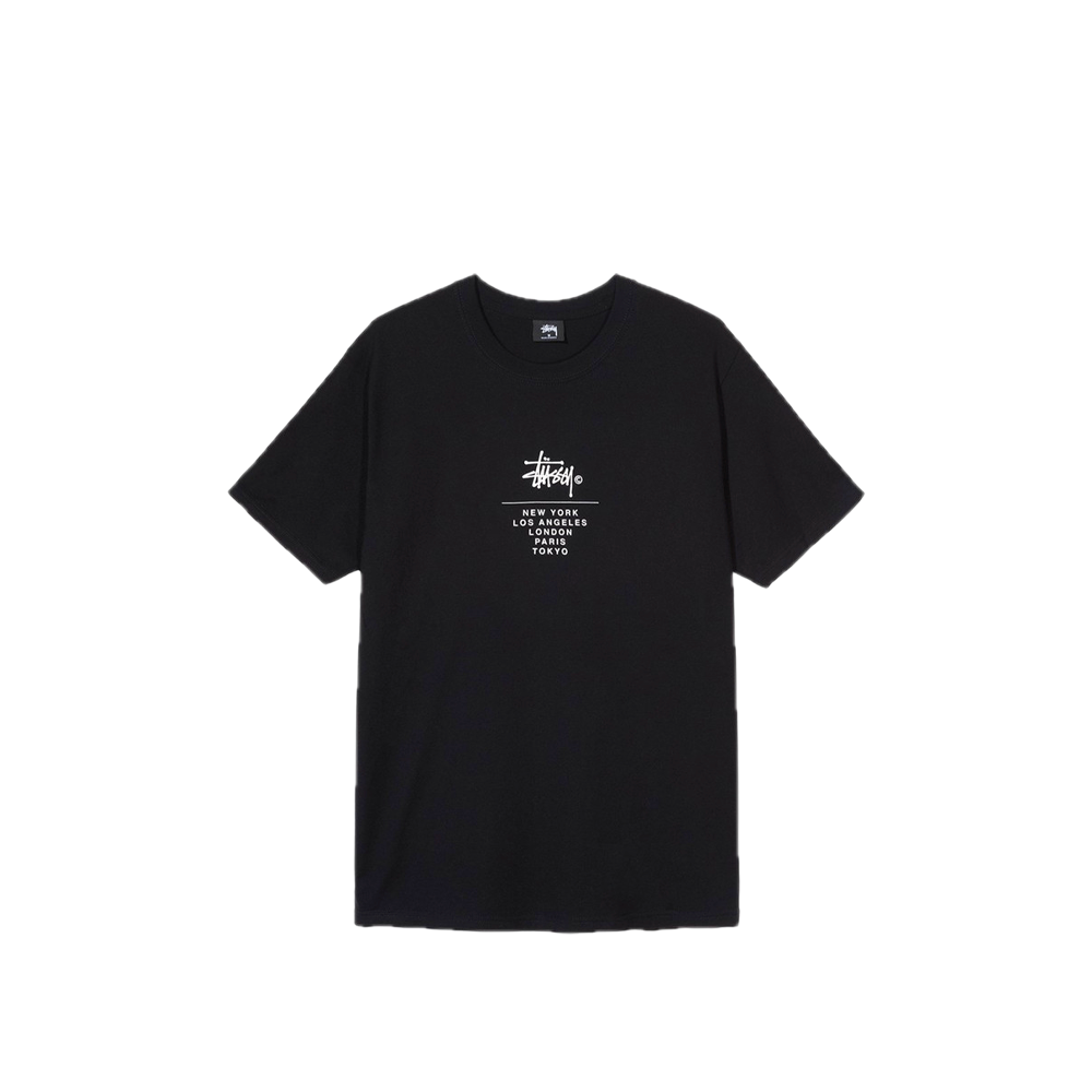 Stussy City Stack Tee Black 1904467_BLK