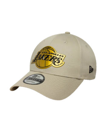 New Era 9FORTY Cap LA Lakers NBA Metallic Light Beige 60771848