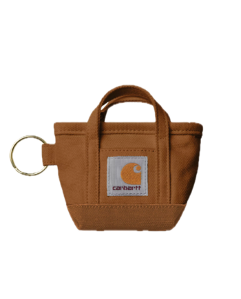 Carhartt Wip Mini Tote Bag Keychain Hamilton Brown I036418_HZ_XX