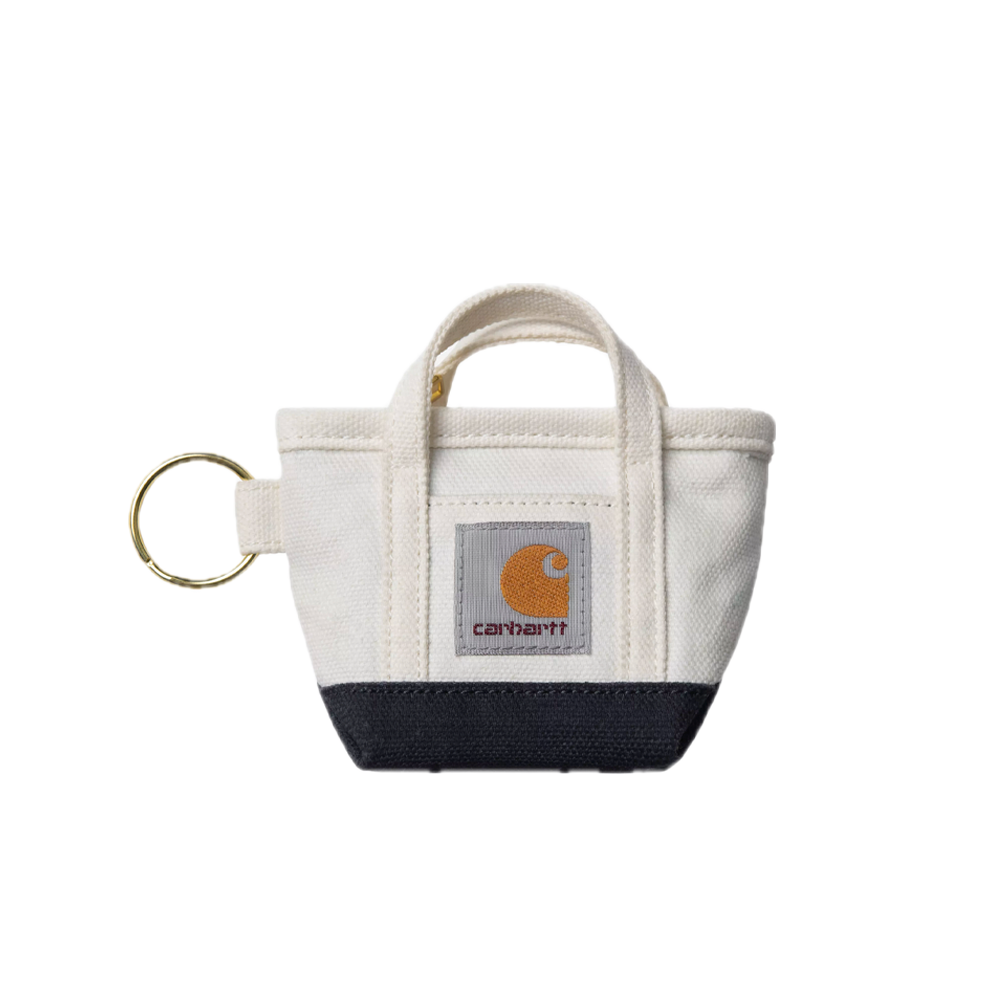 Carhartt Wip Mini Tote Bag Keychain Natural / Blue I036418_2PI_XX