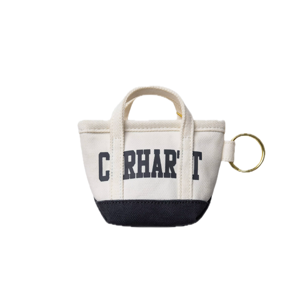 Carhartt Wip Mini Tote Bag Keychain Natural / Blue I036418_2PI_XX