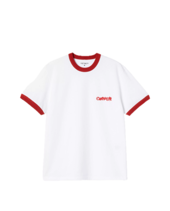 Carhartt WIP S/S Ip Ringer T-Shirt White / Red / Red I036267_3QD_XX