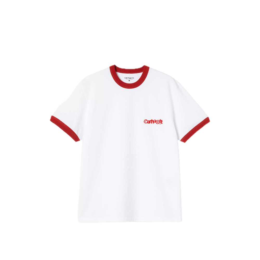 Carhartt WIP S/S Ip Ringer T-Shirt White / Red / Red I036267_3QD_XX