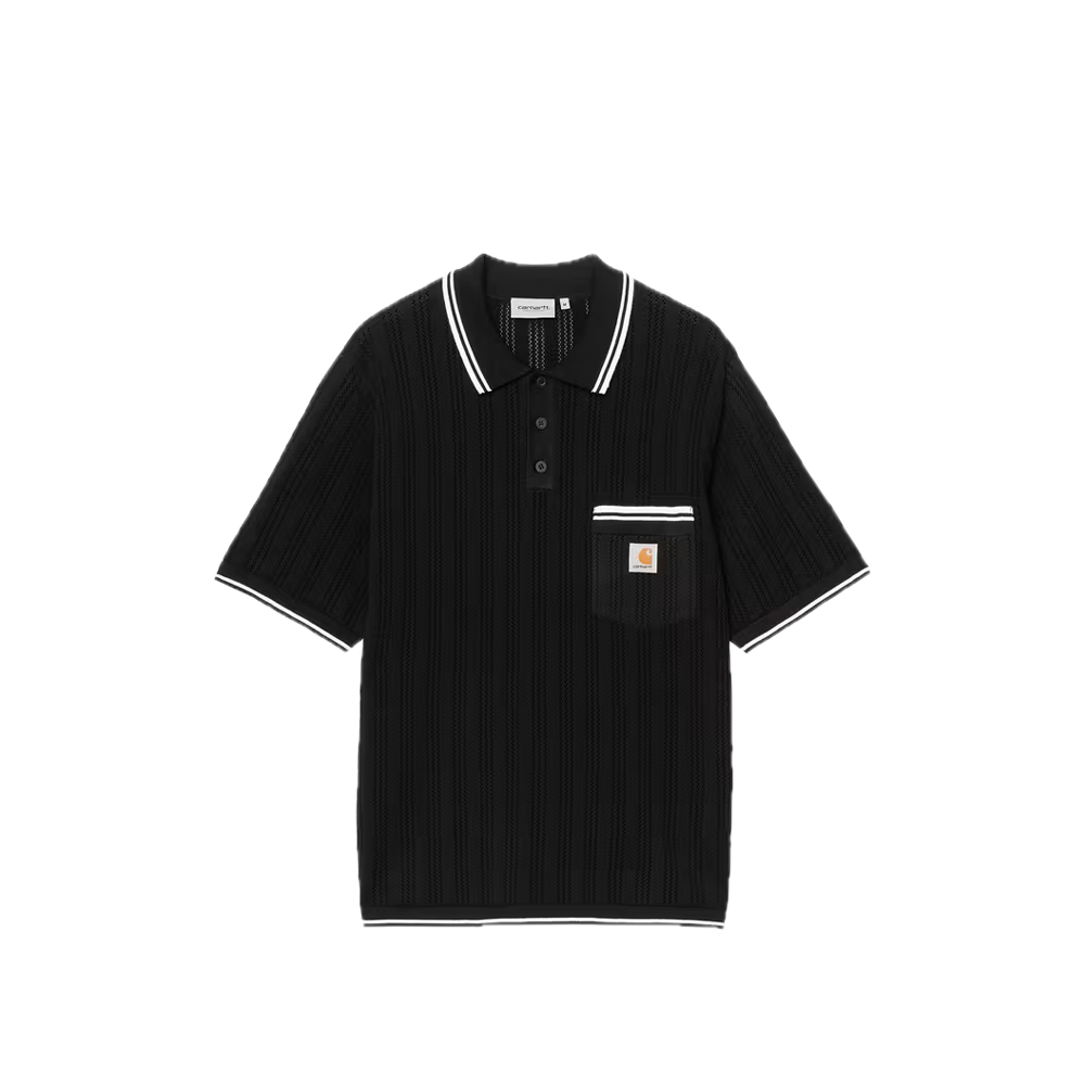 Carhartt WIP S/S Ramsey Polo Black / Wax I036168_K02_XX