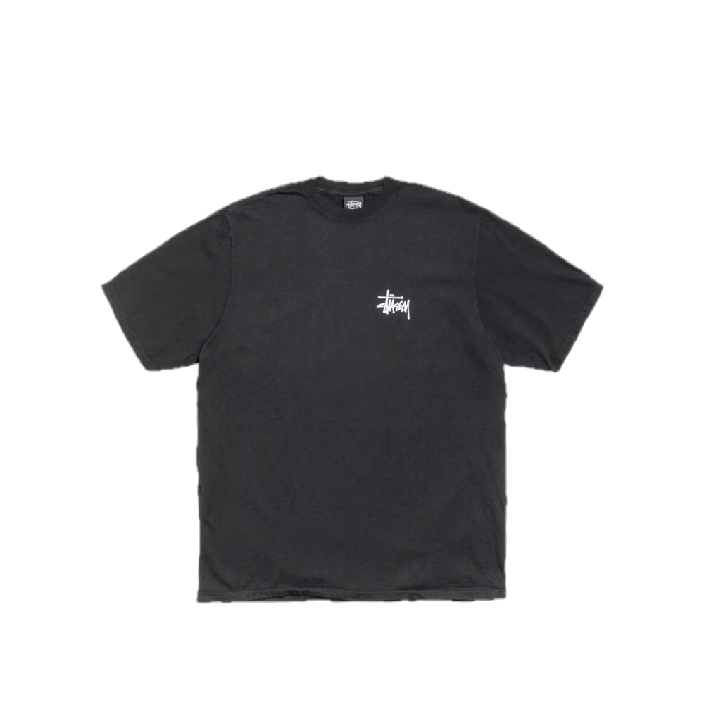 Stussy W' Basic Logo Pigment Dyed Tee Black 2902971_BLK