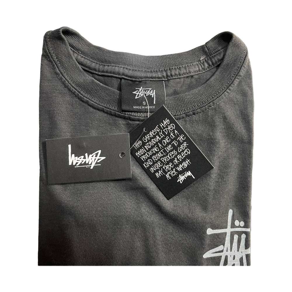 Stussy W' Basic Logo Pigment Dyed Tee Black 2902971_BLK
