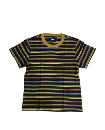 Stussy W' Cruz Strip Cropped Tee Black 214498_BLK