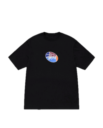 Stussy Quarter Oval Stock Tee Black 2903079_BLK