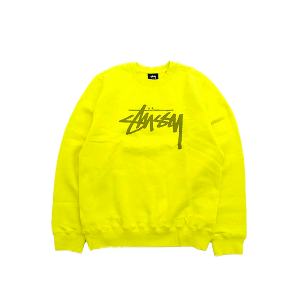 Stussy Stock Crewneck Lemon 2911187_LMN
