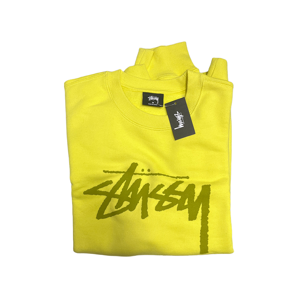 Stussy Stock Crewneck Lemon 2911187_LMN