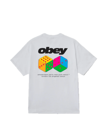Obey Dice Tee White 165264348_WHT