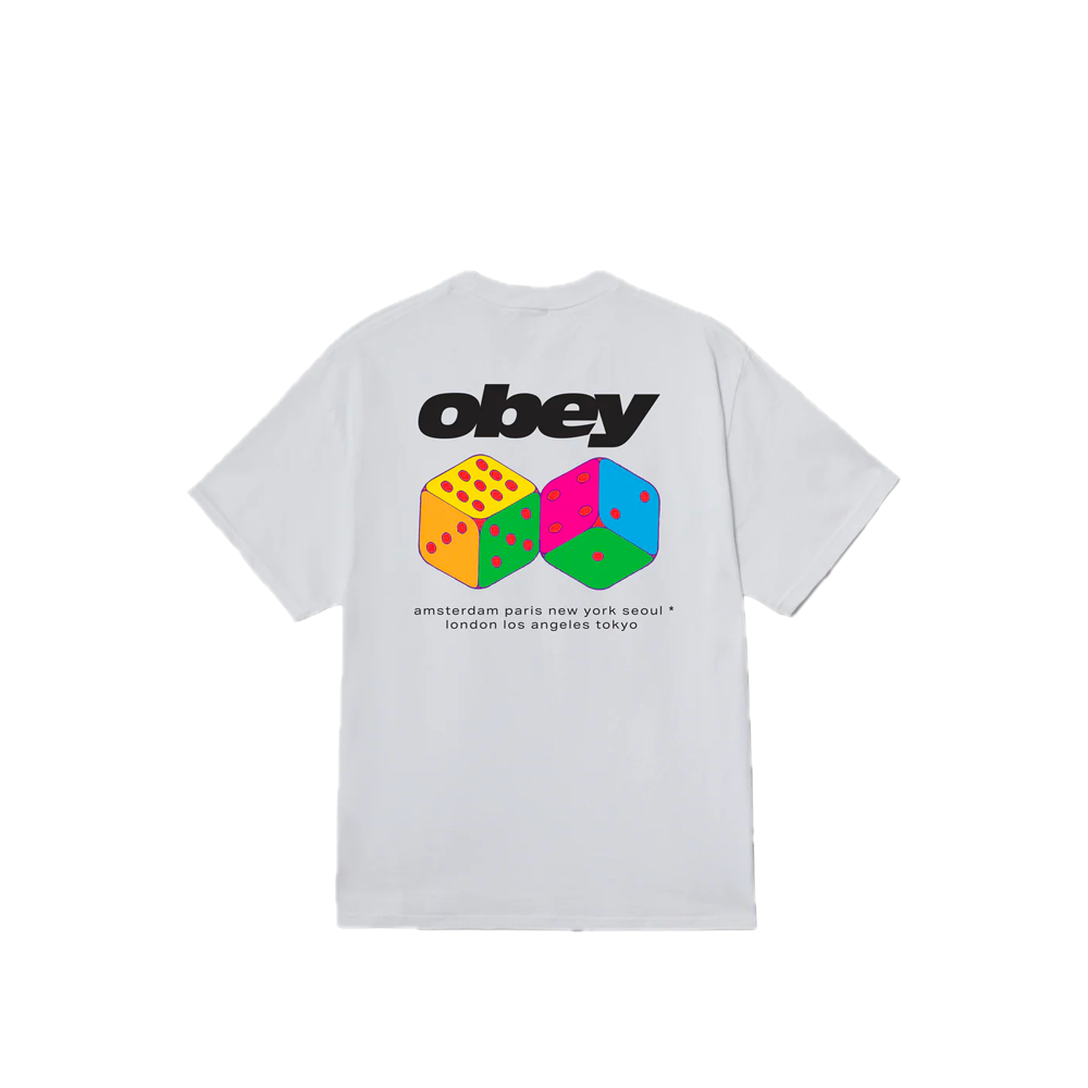Obey Dice Tee White 165264348_WHT