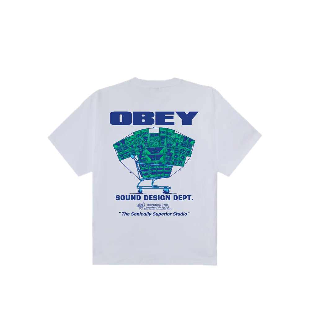 Obey Sound Design Dept. Tee White 168024358_WHT