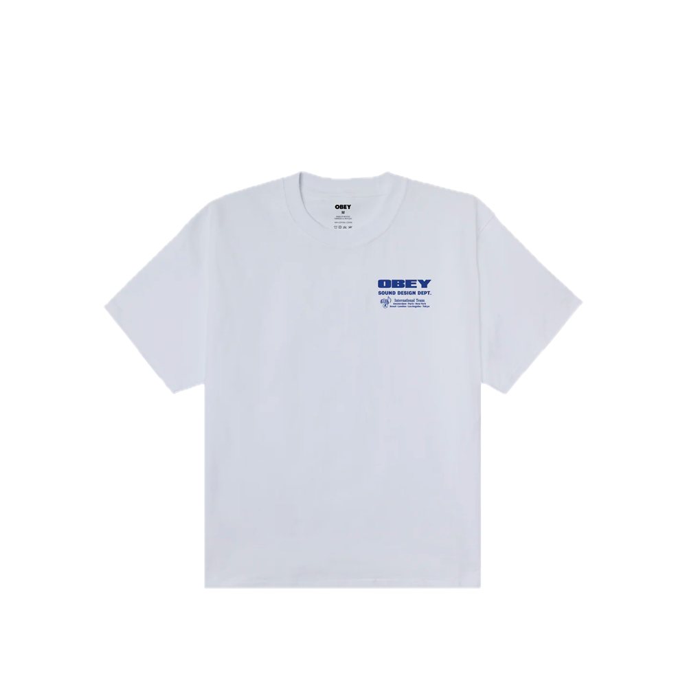 Obey Sound Design Dept. Tee White 168024358_WHT