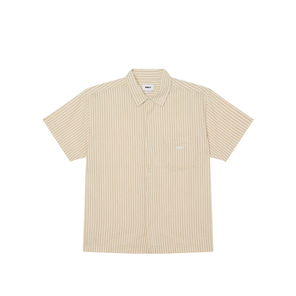 Obey Alan SS Shirt Unbleached Multi 181210453_UMT