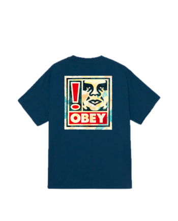 Obey Exclamation Tee Harbor Blue 165264328_BLE