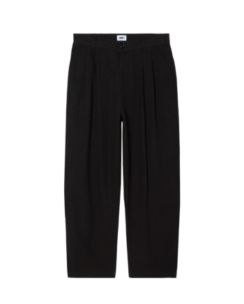 Obey Foster Pleated Linen Pant Black 142020273_BLK
