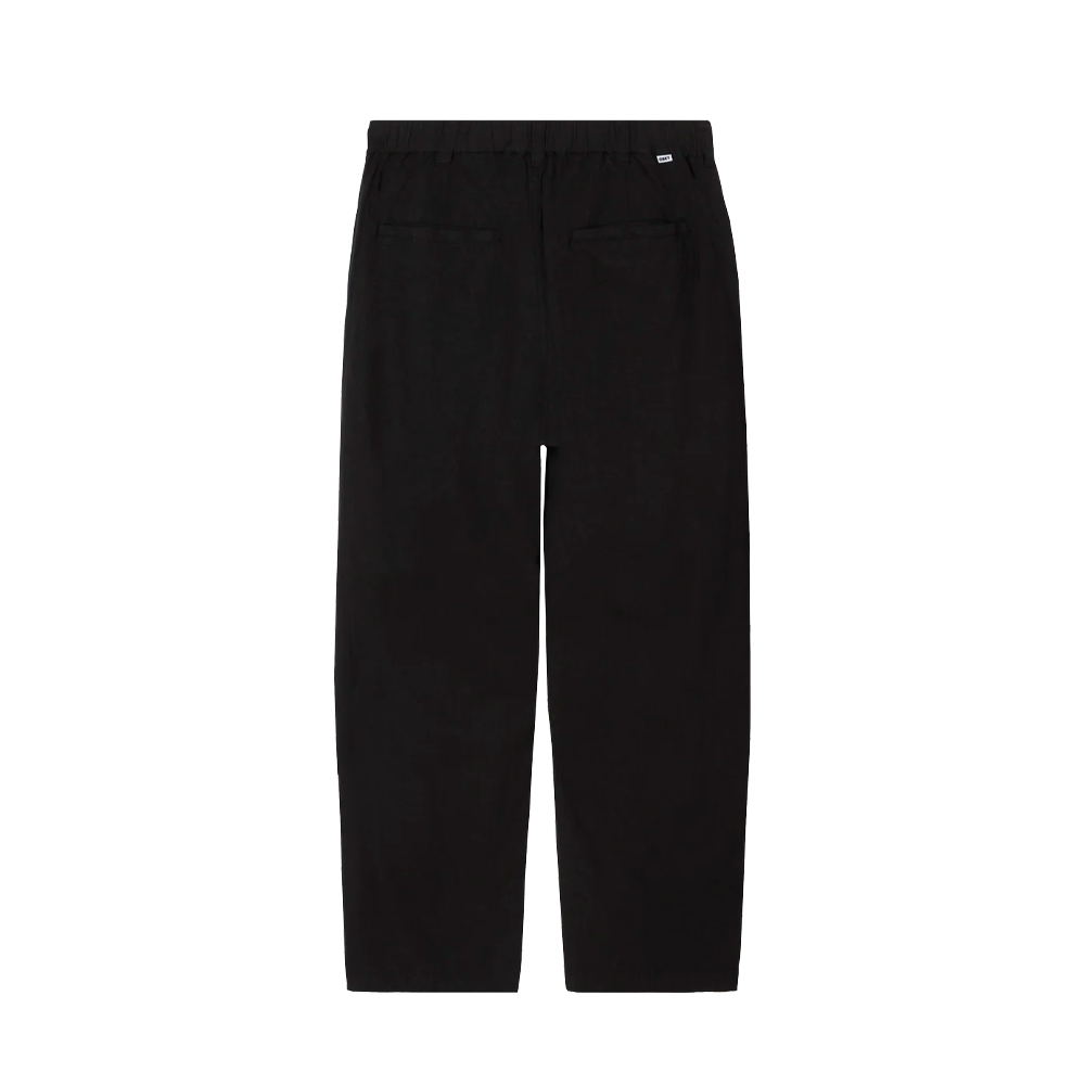 Obey Foster Pleated Linen Pant Black 142020273_BLK