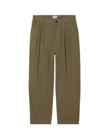 Obey Foster Pleated Linen Pant Smokey Olive 142020273_SOL
