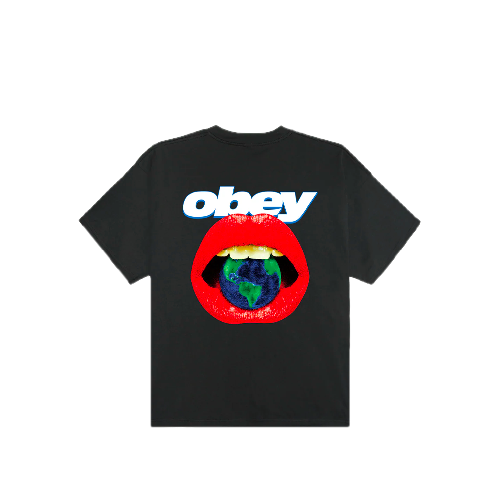 Obey Lips Tee Vintage Black 168024359_VBK