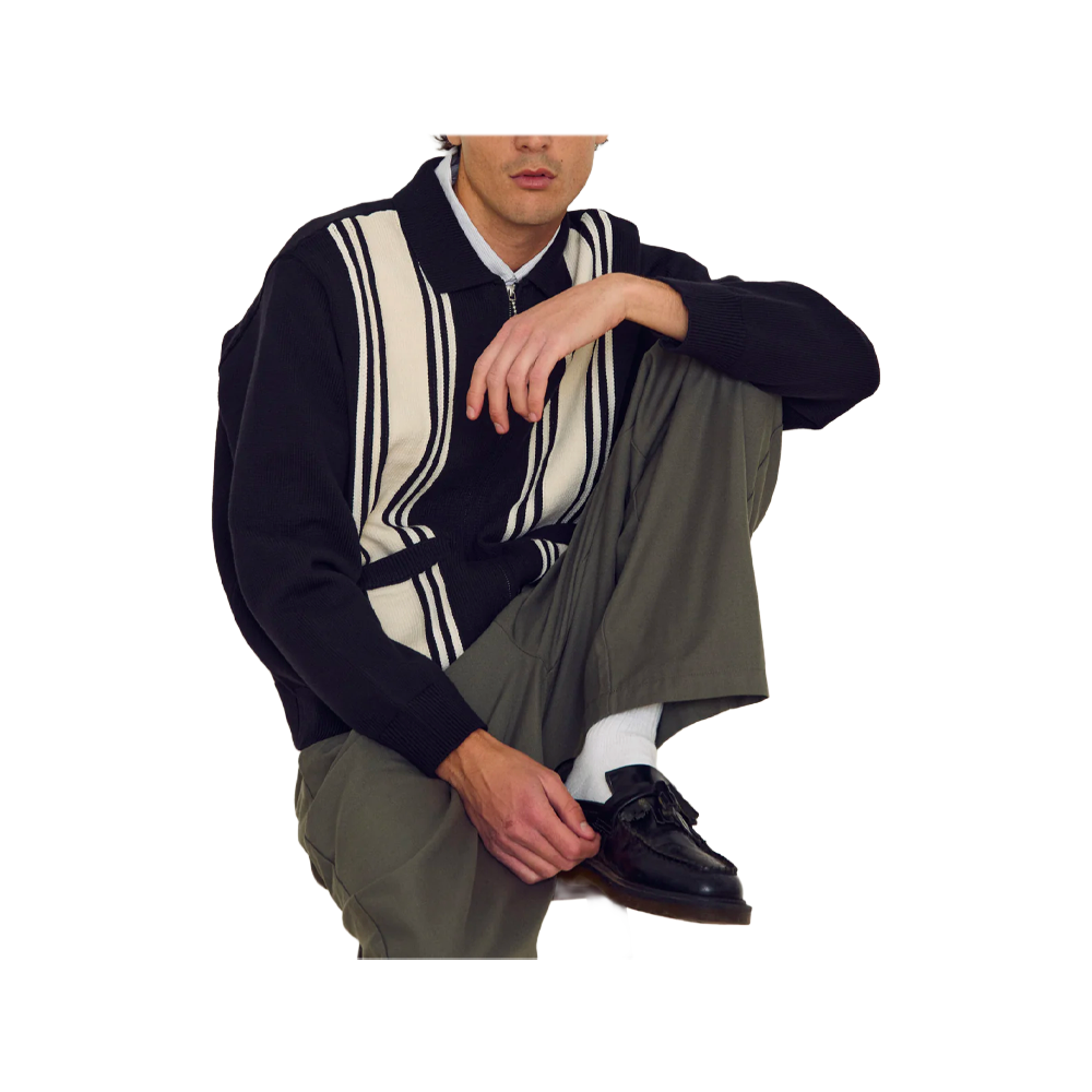 Obey Matt Zip Up Sweater Black Multi 151010046_BMT