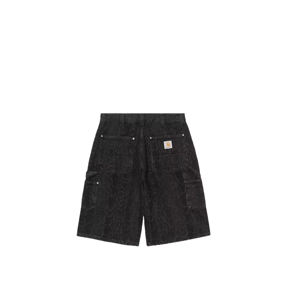 Carhartt WIP OG Double Knee Short Snake Camo / Black / Heavy Stone Wash I036590_3R2_60