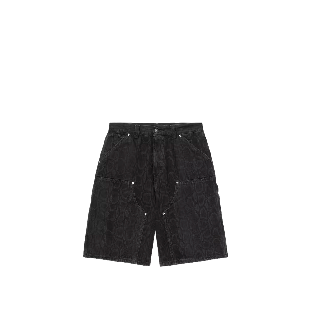 Carhartt WIP OG Double Knee Short Snake Camo / Black / Heavy Stone Wash I036590_3R2_60