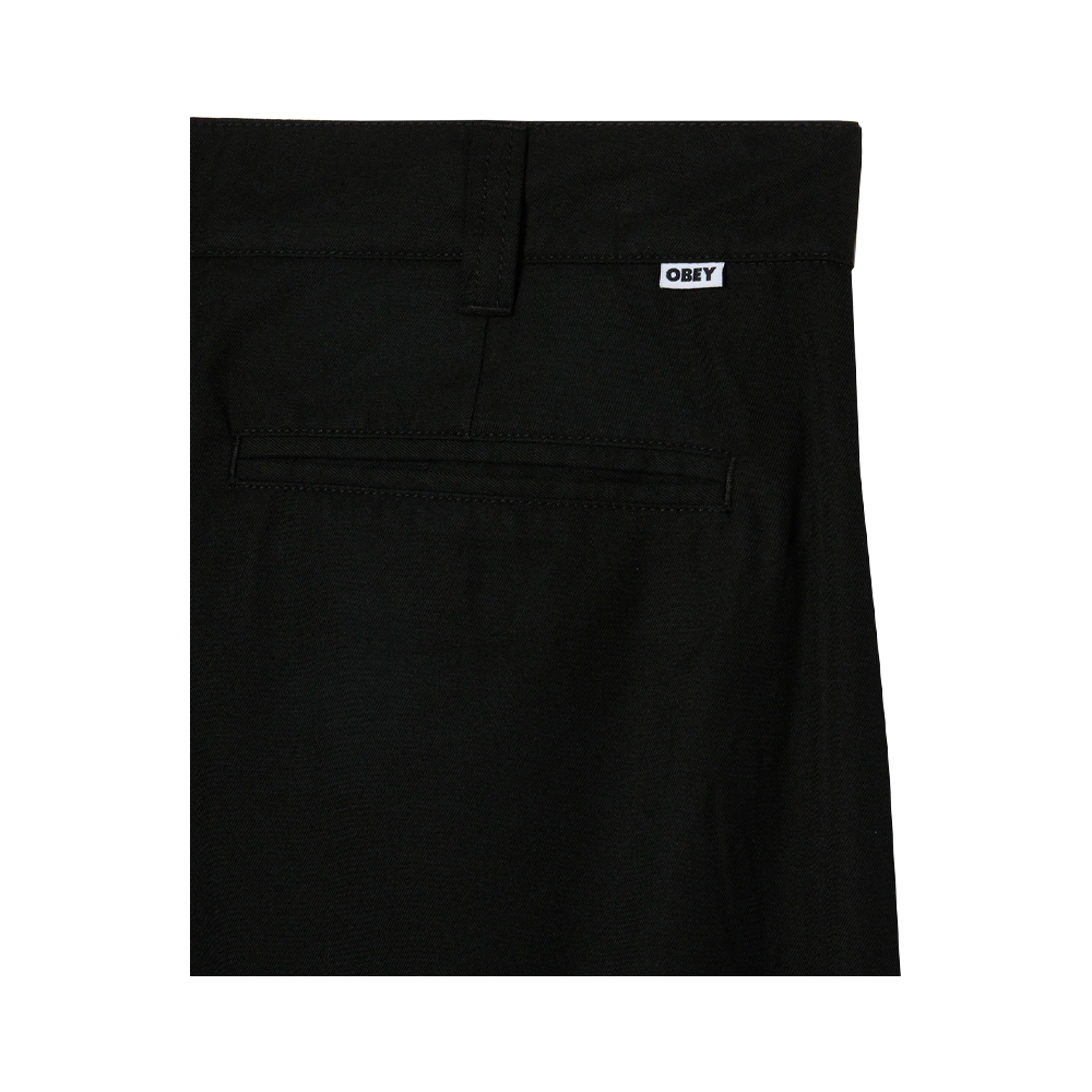 Obey Otis Pleated Pant Black 142020270_BLK